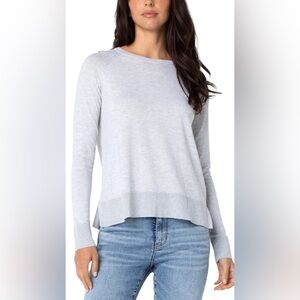 Liverpool Raglan Long Sleeve Sweater with Side slits